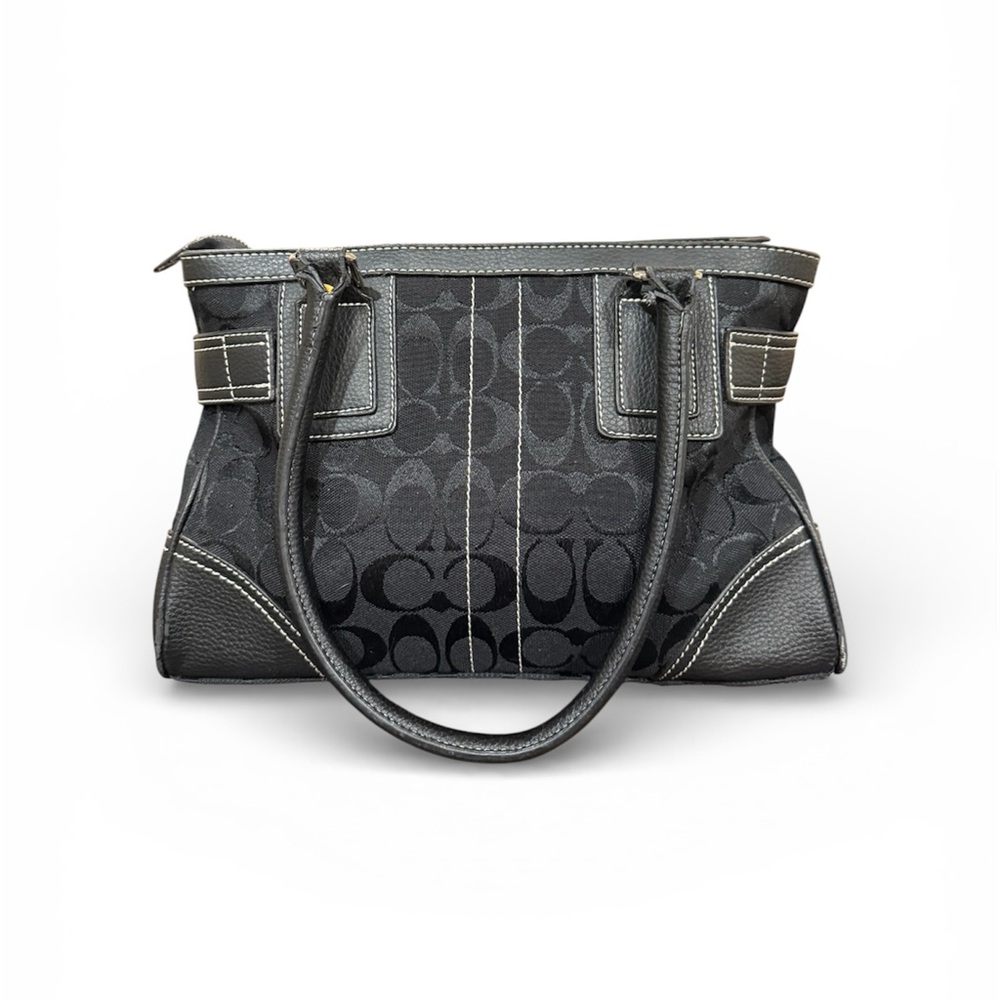 Coach Hampton Signature Carryall Black Horsebit F04U-2187 - Picture 3 of 15